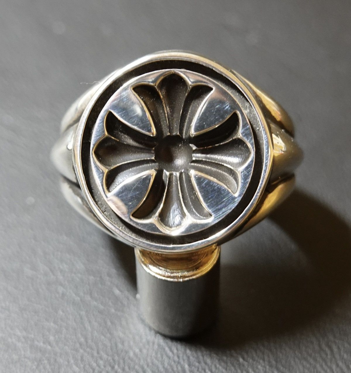 Chrome Hearts Chrome Hearts Seal Stamp CH Plus Ring | Grailed