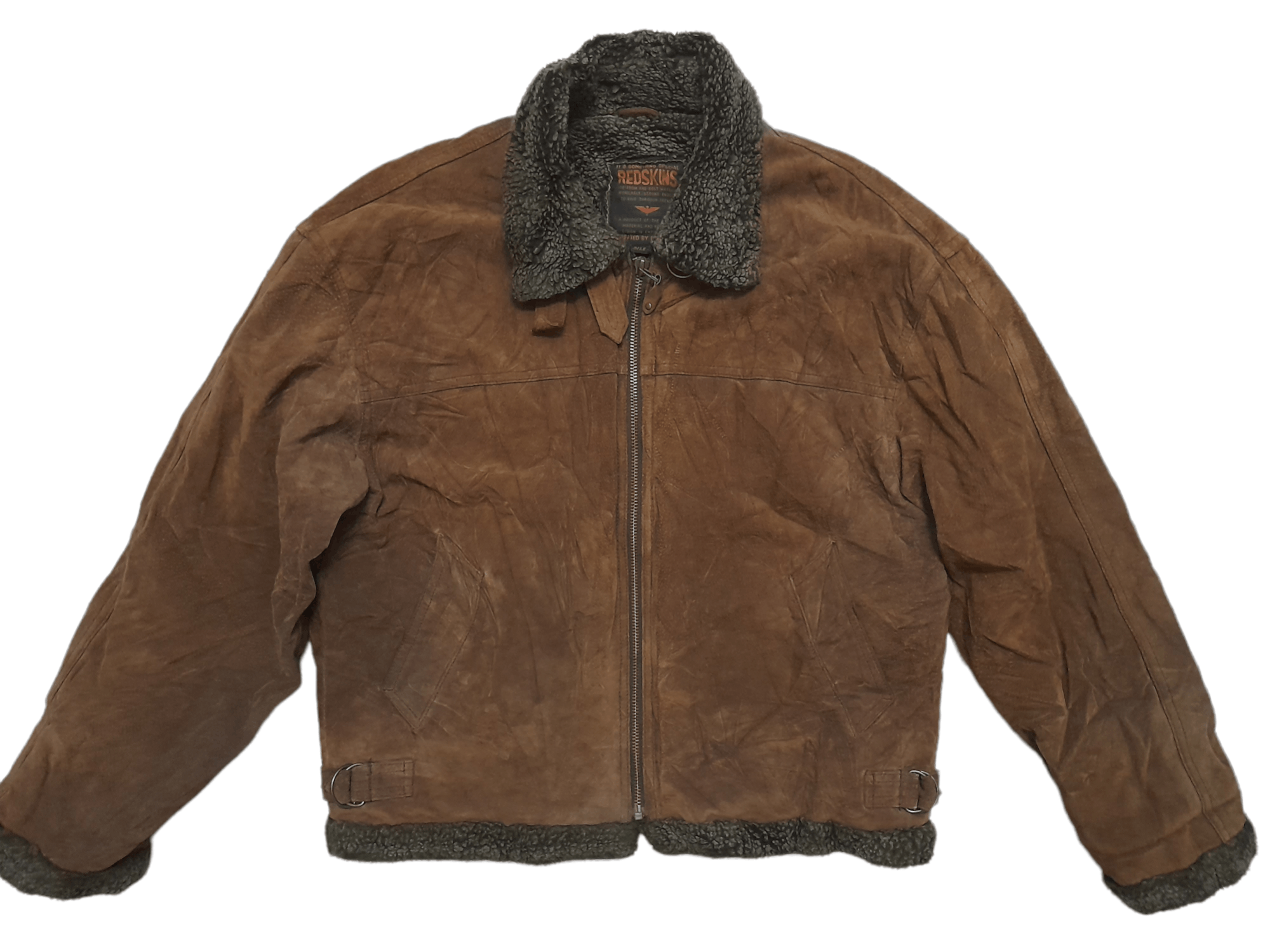 NFL Redskins B-3 Jacket Leather (E9) Size US L / EU 52-54 / 3 - 4 Thumbnail