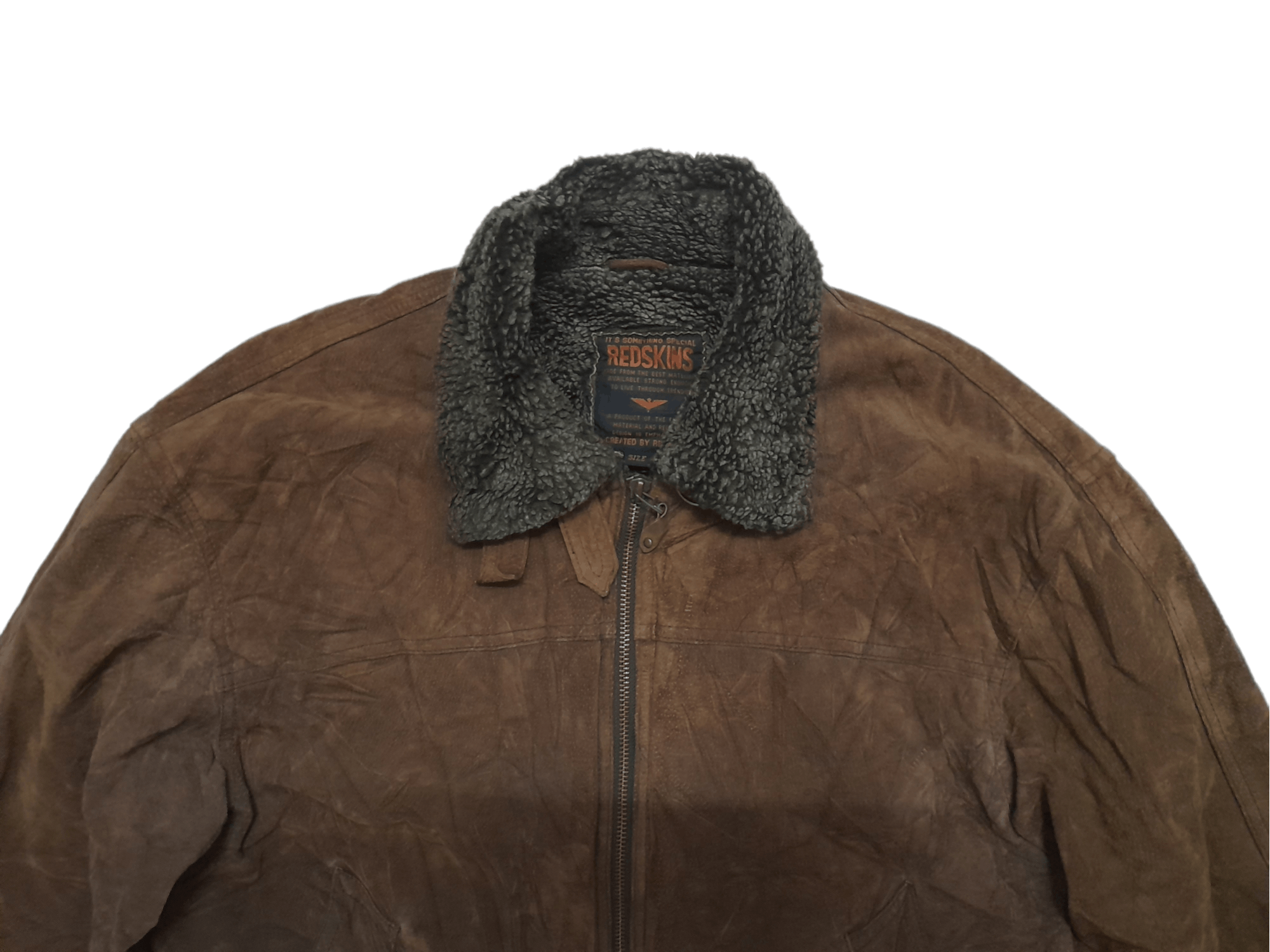 NFL Redskins B-3 Jacket Leather (E9) Size US L / EU 52-54 / 3 - 6 Thumbnail