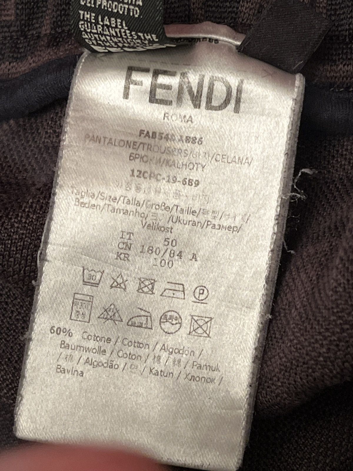 Fendi FENDI Monogram Sweat Pants Size US 34 / EU 50 - 8 Thumbnail