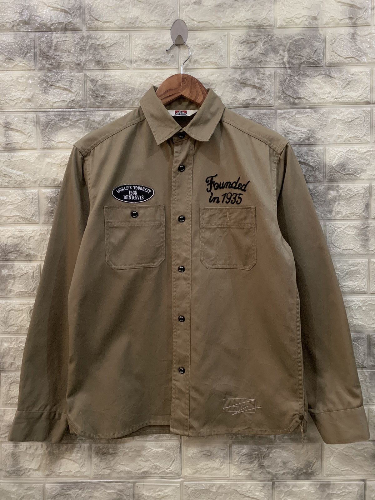 Ben Davis Vintage Ben Davis Embroidered Work Shirt Size US M / EU 48-50 / 2 - 1 Thumbnail