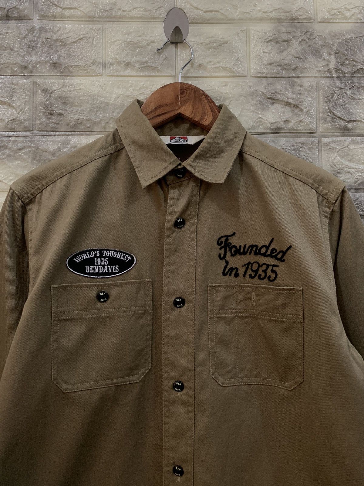 Ben Davis Vintage Ben Davis Embroidered Work Shirt Size US M / EU 48-50 / 2 - 5 Thumbnail