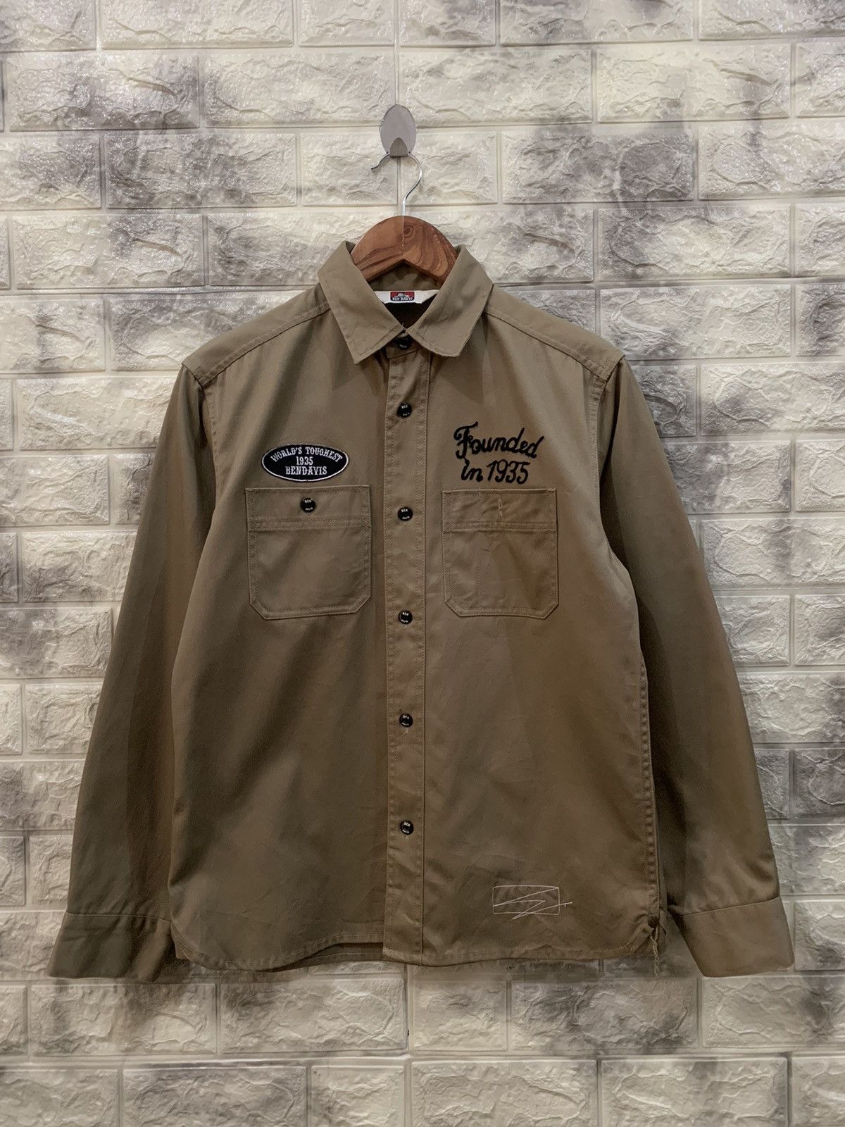 Ben Davis Vintage Ben Davis Embroidered Work Shirt Size US M / EU 48-50 / 2 - 2 Thumbnail
