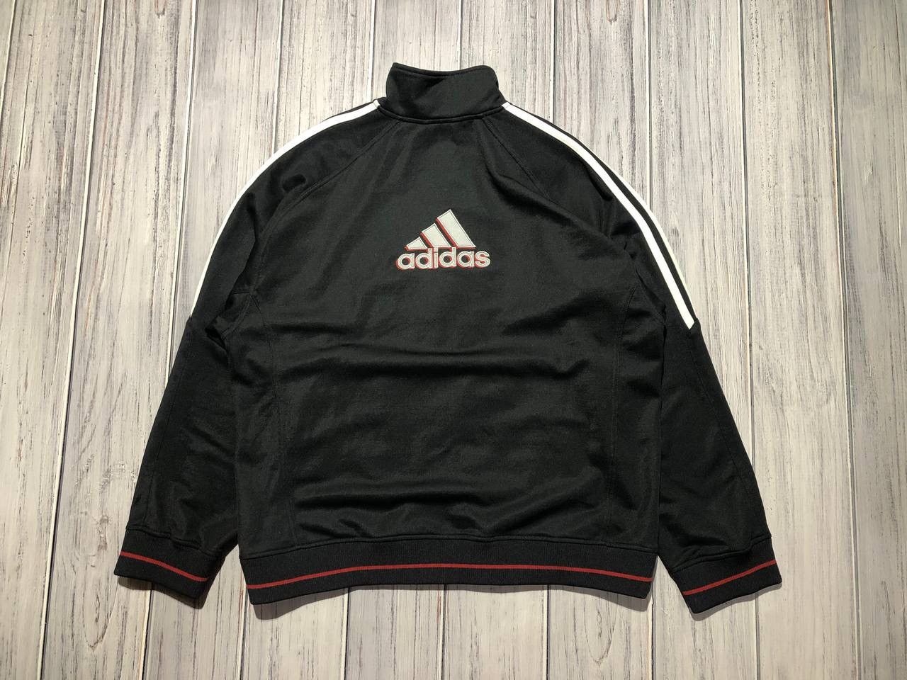 Adidas Vintage Adidas Nylon Track Jacket Big Logo Size US L / EU 52-54 / 3 - 1 Thumbnail