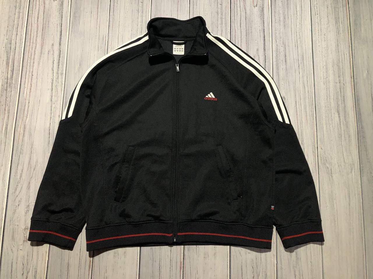 Adidas Vintage Adidas Nylon Track Jacket Big Logo Size US L / EU 52-54 / 3 - 4 Thumbnail