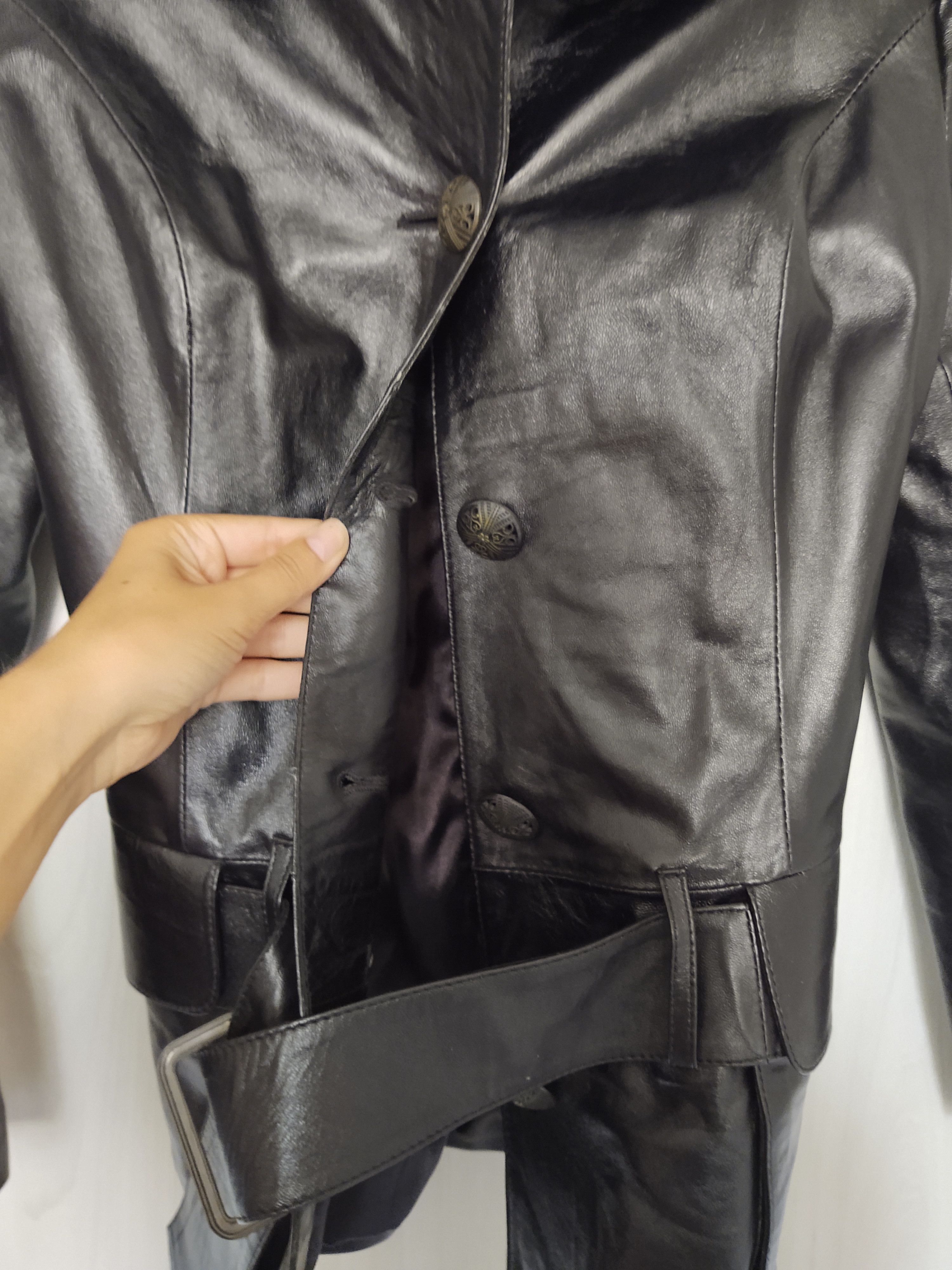 Other Black genuine leather Coat Emilio Franni sz M - NEW! Size M / US 6-8 / IT 42-44 - 5 Thumbnail