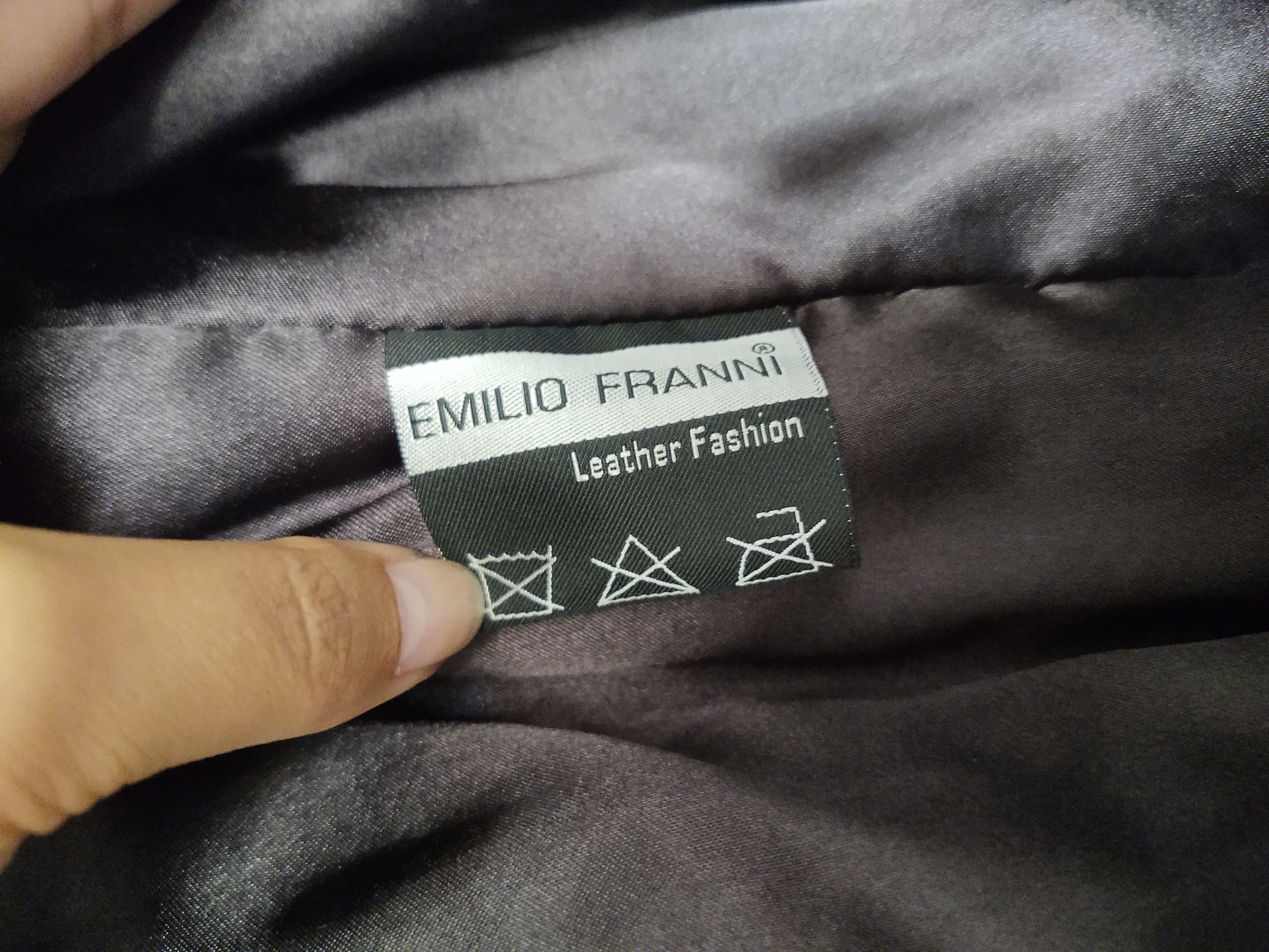 Other Black genuine leather Coat Emilio Franni sz M - NEW! Size M / US 6-8 / IT 42-44 - 8 Thumbnail