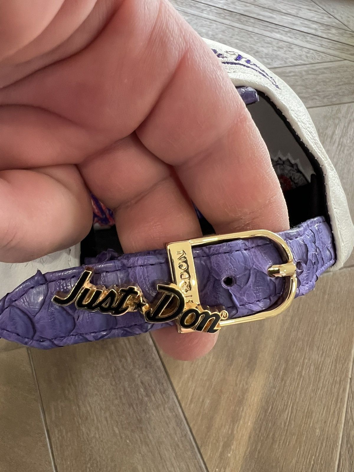 Just Don x Mitchell & Ness python trimmed Raptors cap