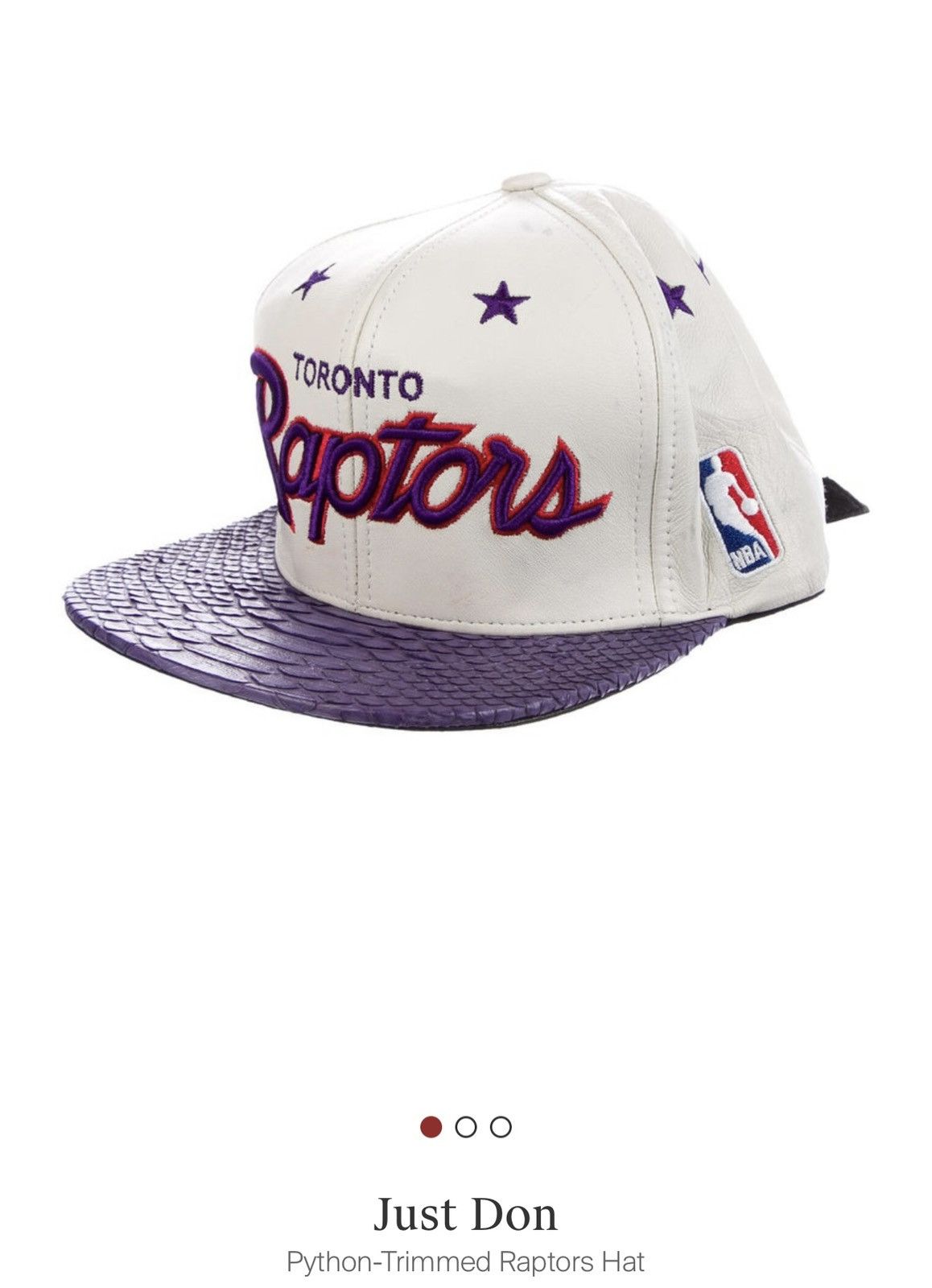 Mitchell & Ness JUST DON DRAFT SNAPBACK RAPTORS PURPLE 23SS