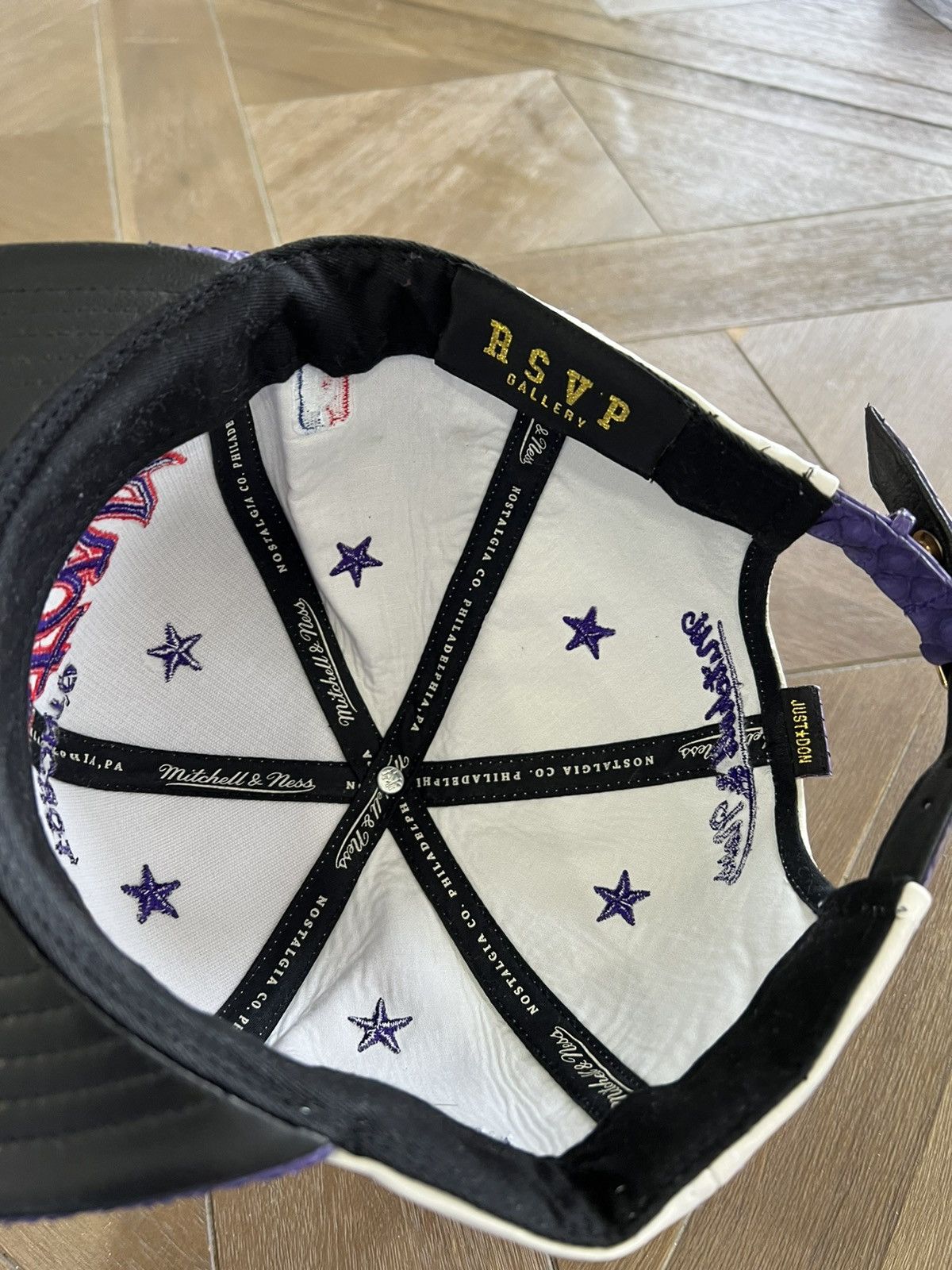 Just Don x Mitchell & Ness python trimmed Raptors cap