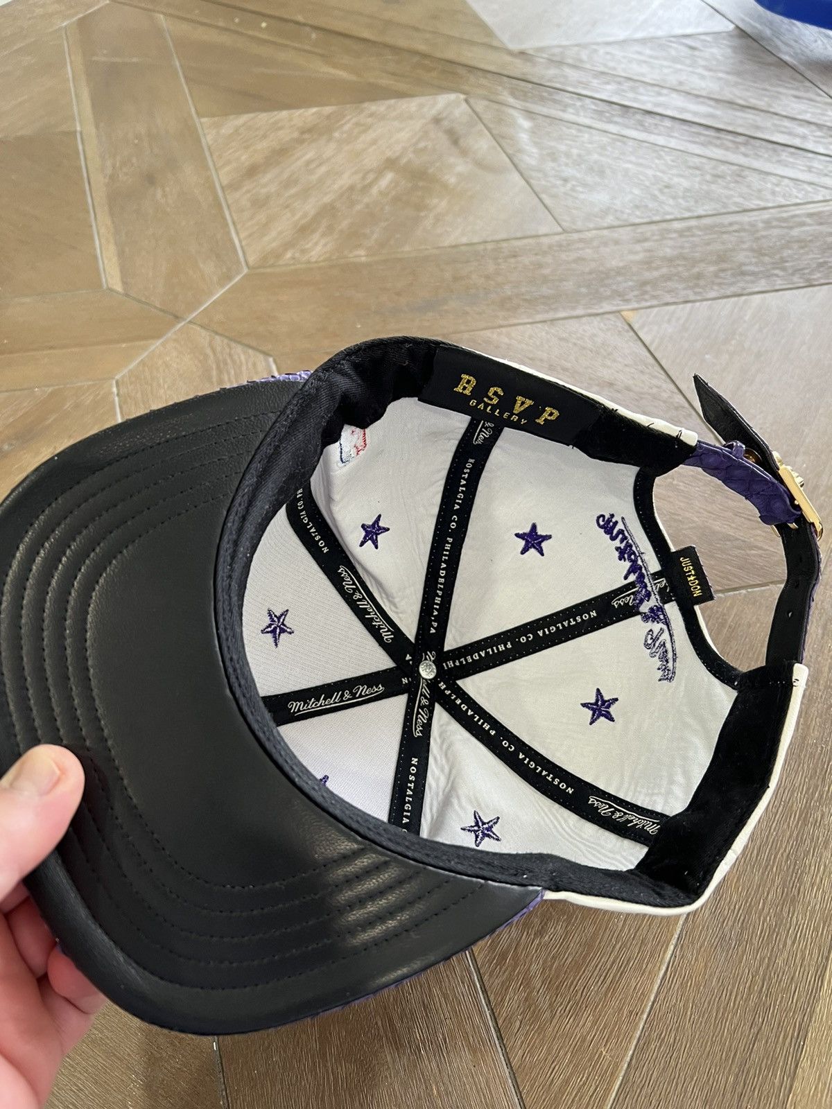 Just Don x Mitchell & Ness python trimmed Raptors cap