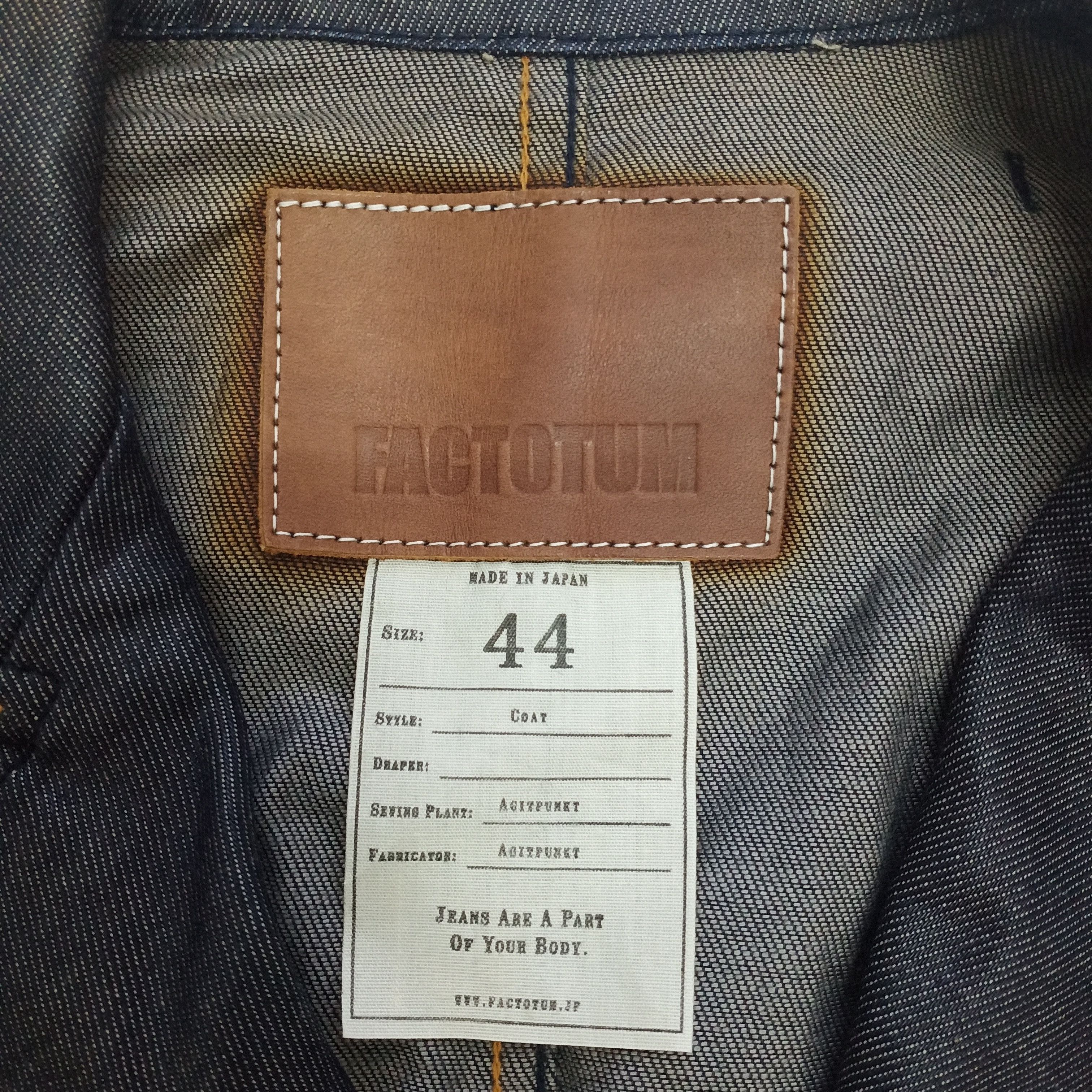 FACTOTUM × Japanese Brand 🔥Steal🔥Very Rare Factotum Denim Trench Coat Size US S / EU 44-46 / 1 - 8 Thumbnail