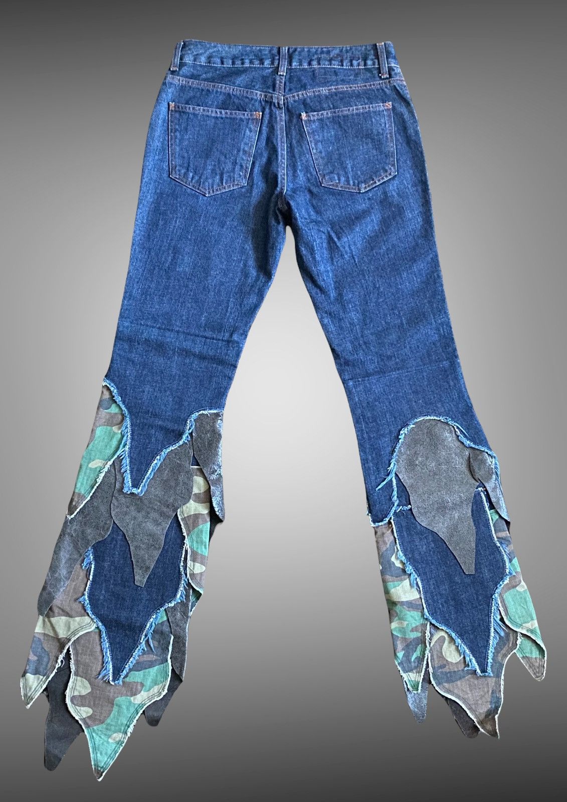 Jean Paul Gaultier Jean Paul Gaultier Camo Leaf Denim Pants Size US 28 / EU 44 - 5 Thumbnail