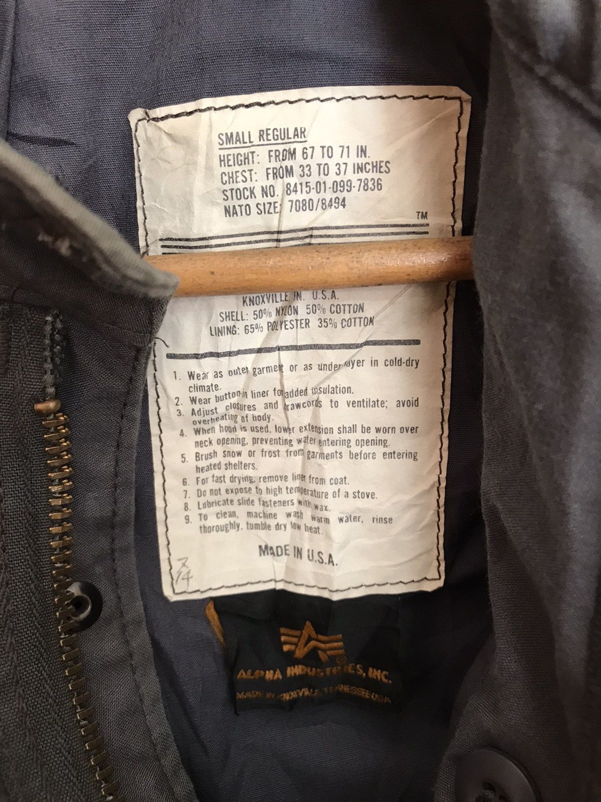 Alpha Industries RARE ALPHA INDUSTRIES MILITARY FIELD JACKET Size US M / EU 48-50 / 2 - 5 Thumbnail