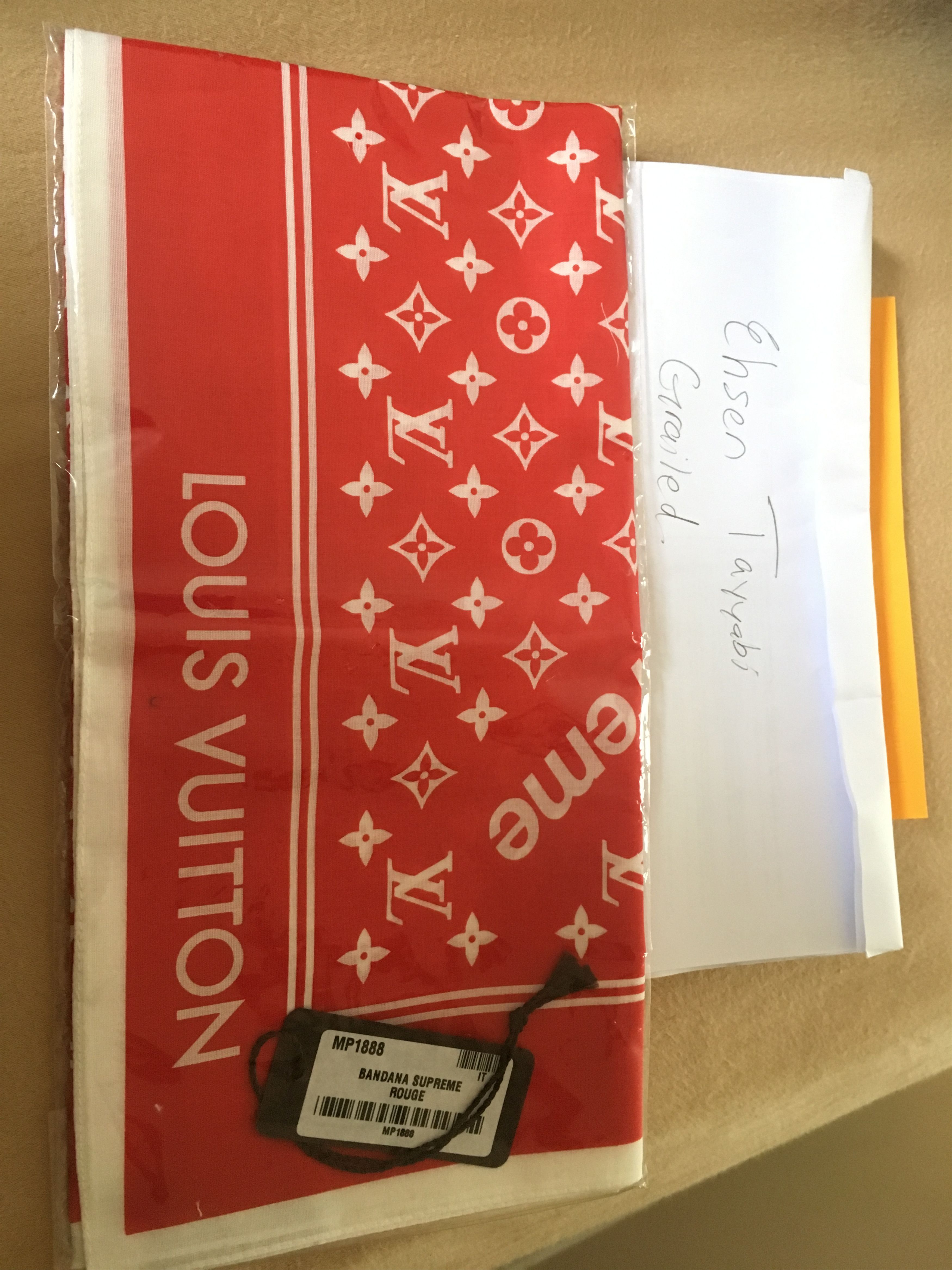 LV X Supreme Bandana 