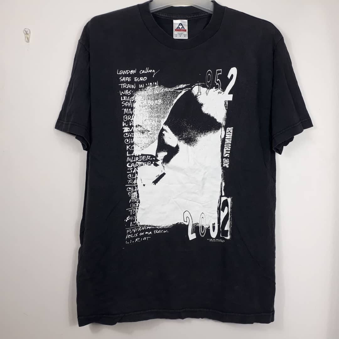 Vintage Vtg THE CLASH Joe Strummer T-Shirt Photography Sho Kikuchi ...