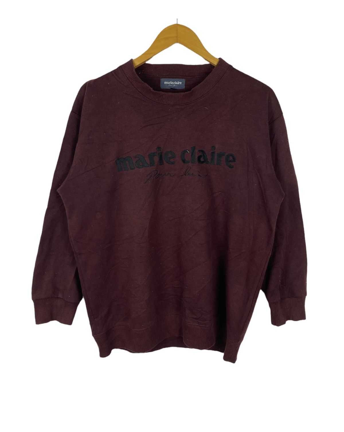 Japanese Brand Individual Designer Marie Clare Pour Sweatshirt Size US L / EU 52-54 / 3 - 1 Thumbnail