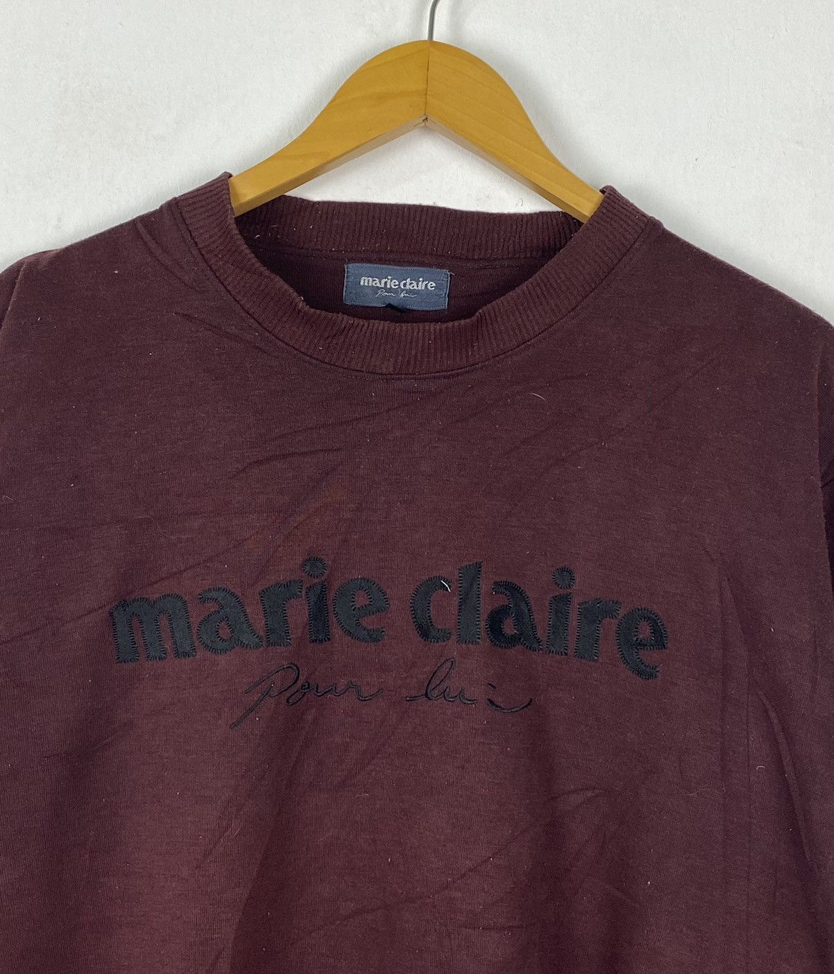Japanese Brand Individual Designer Marie Clare Pour Sweatshirt Size US L / EU 52-54 / 3 - 5 Thumbnail