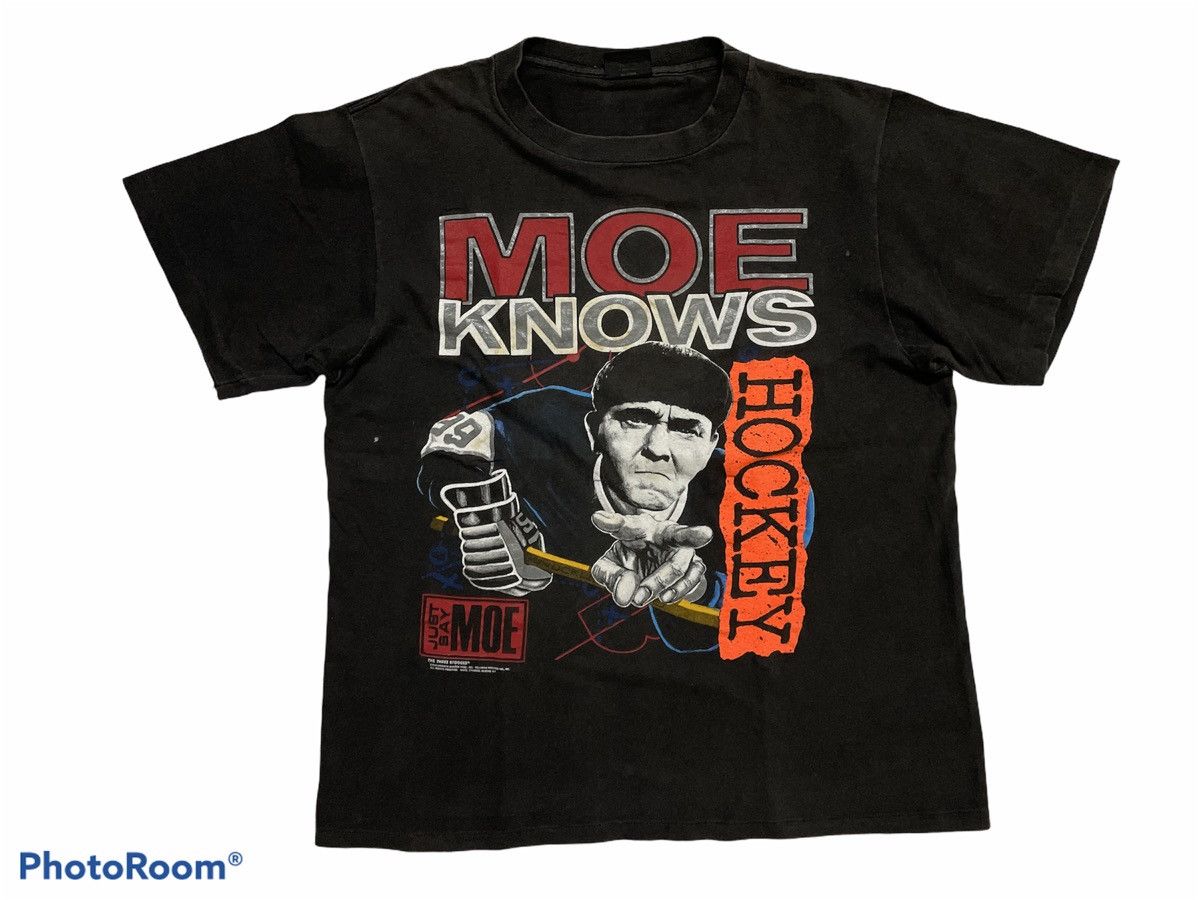 T-shirt Vintage The Three Stooges - Taille M, Marque Changes, Coton, Années 90, Made In USA