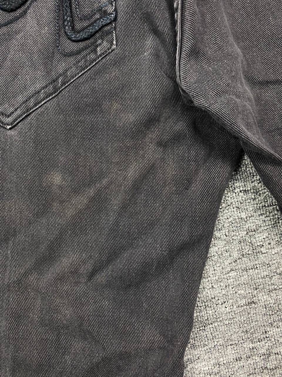 If Six Was Nine × Le Grande Bleu (L.G.B.) vintage distressed denim jeans black bondage grunge style Size US 42 / EU 58 - 12 Thumbnail