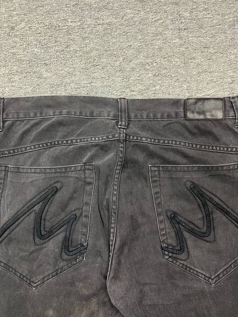 If Six Was Nine × Le Grande Bleu (L.G.B.) vintage distressed denim jeans black bondage grunge style Size US 42 / EU 58 - 13 Thumbnail