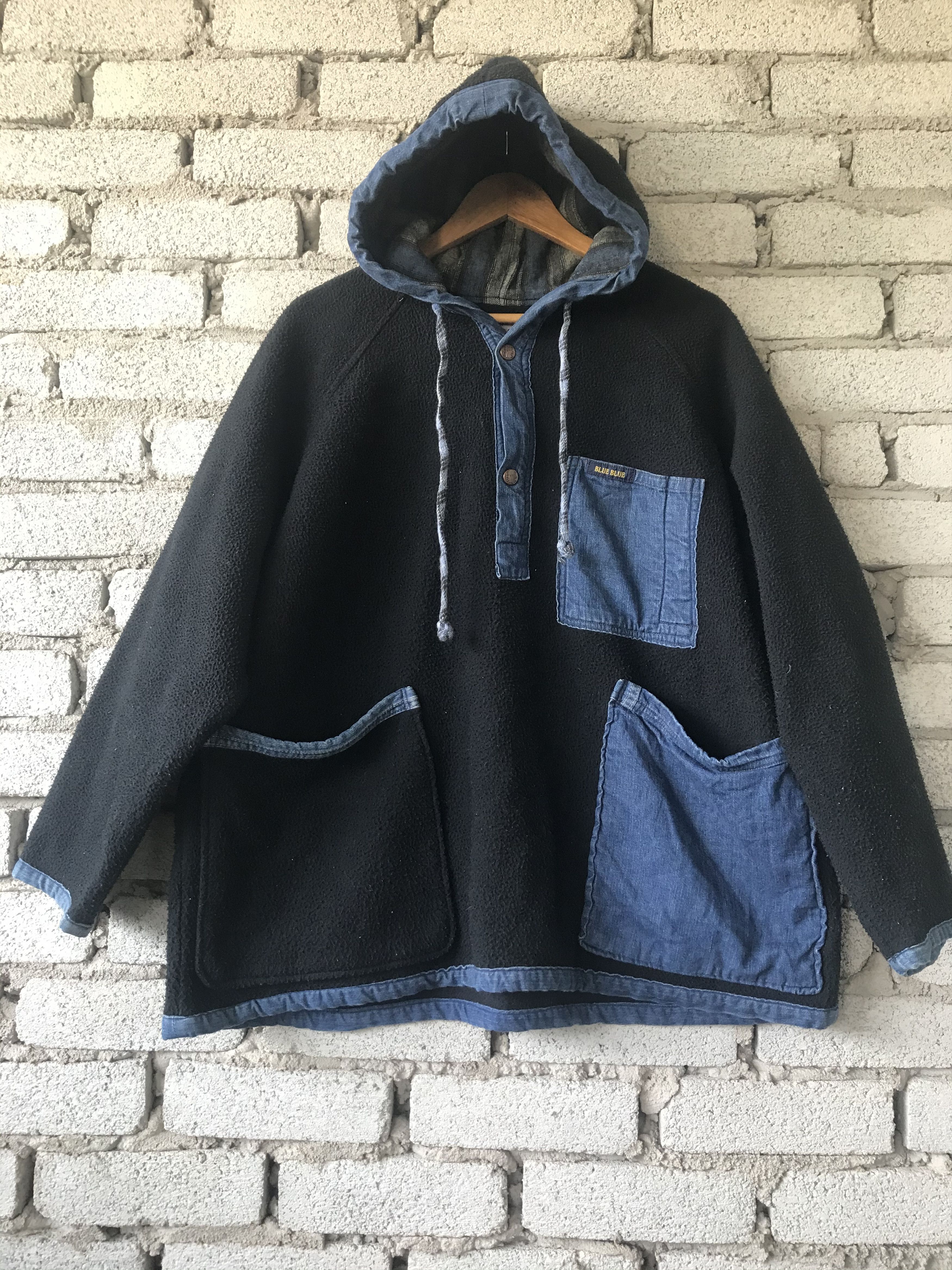 Blue Blue Japan Blue Blue Fleece Hoodie Size US L / EU 52-54 / 3 - 1 Thumbnail