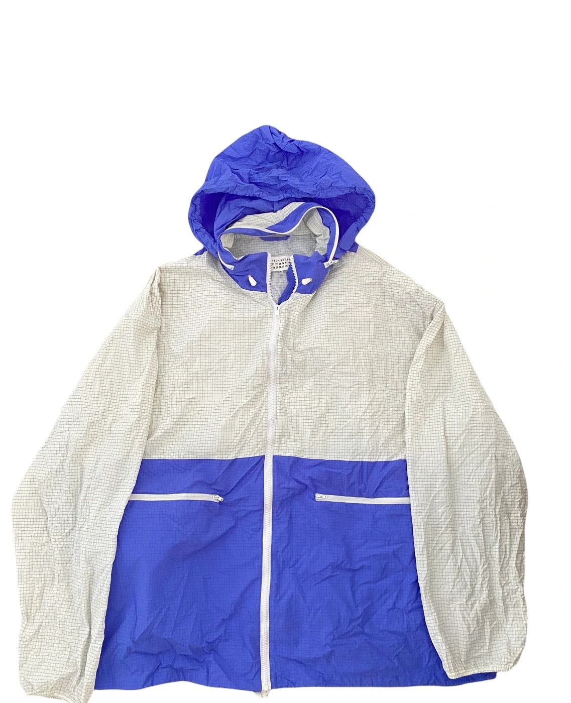 Maison Margiela Margiela Grid Print Ripstop Windbreaker Jacket Grailed