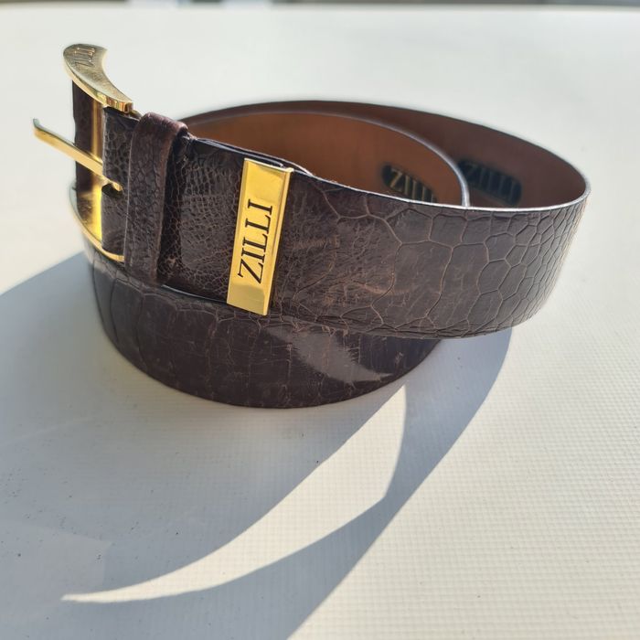 Zilli Zilli Crocodile leather belt Grailed