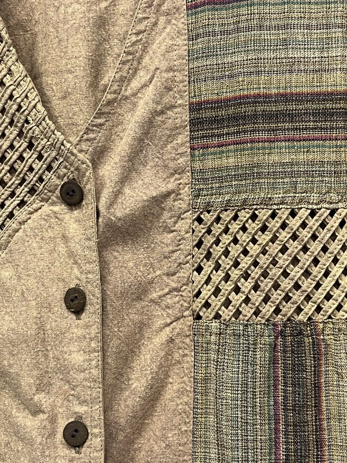 Native 🔥RARE🔥 VIntage Native Patchwork Sashiko Kapital Style Vest Size US M / EU 48-50 / 2 - 9 Thumbnail