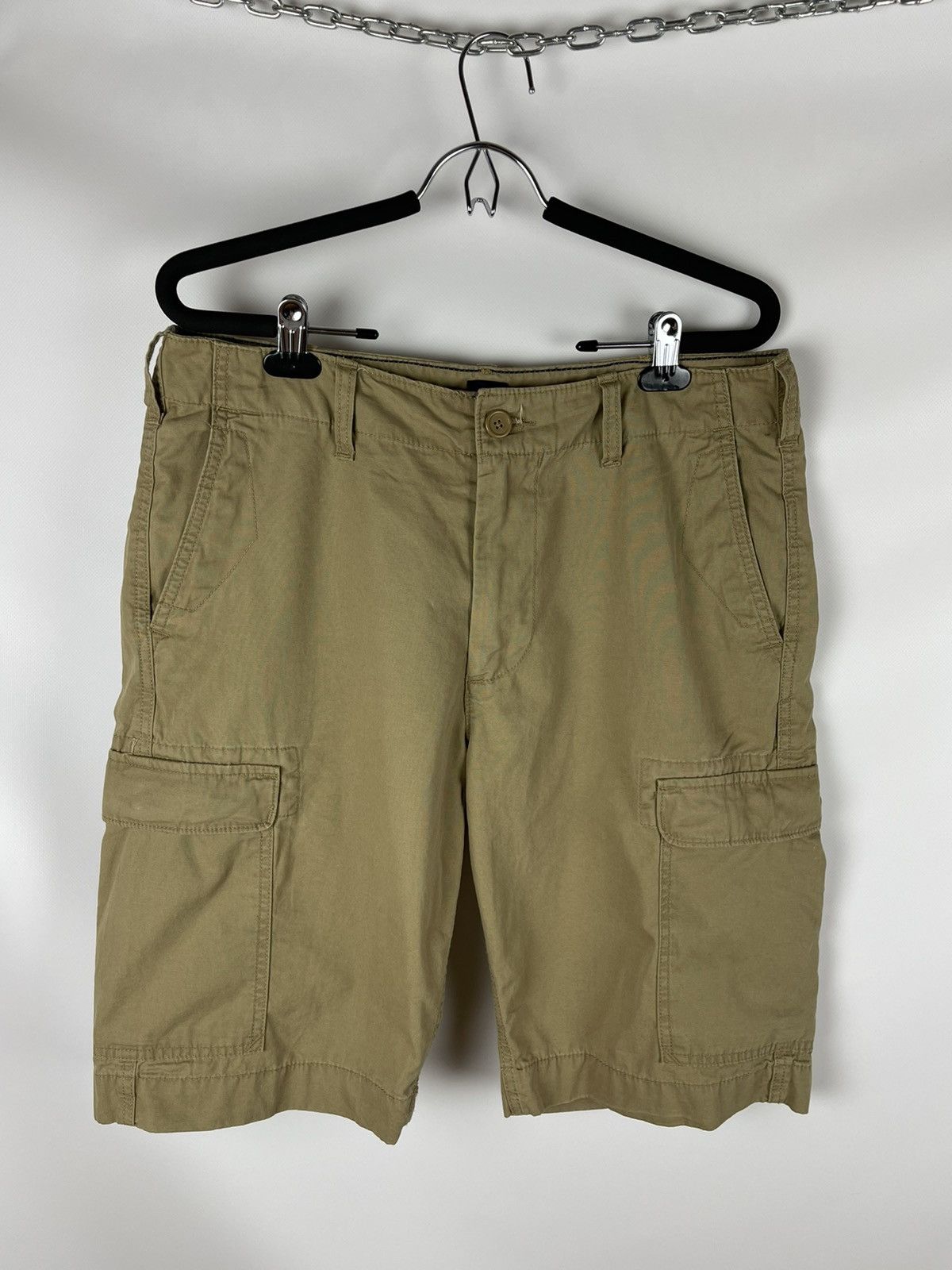 Gap Gap vintage beige cargo shorts travis Scott style Size US 33 - 1 Thumbnail
