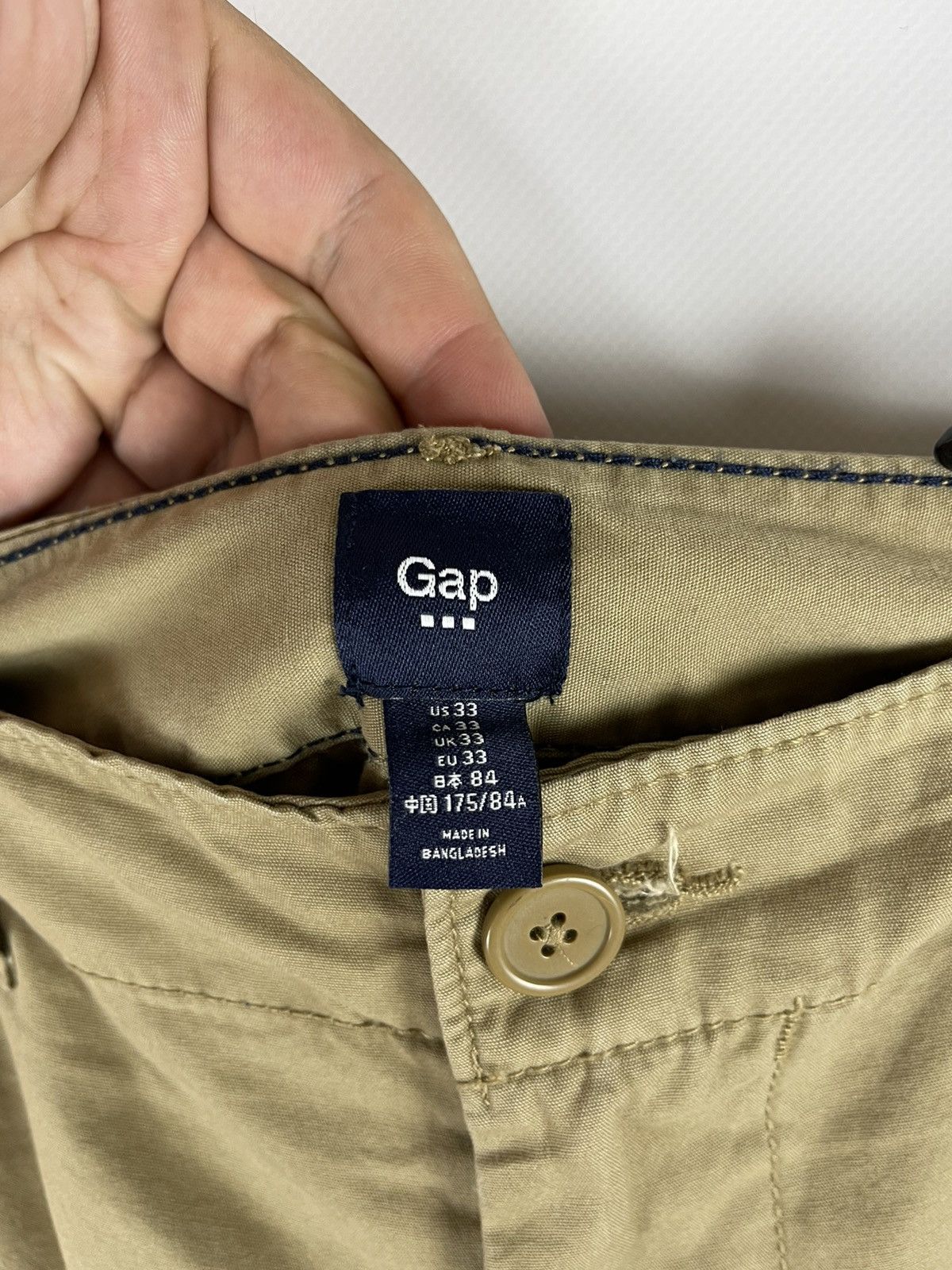 Gap Gap vintage beige cargo shorts travis Scott style Size US 33 - 5 Thumbnail