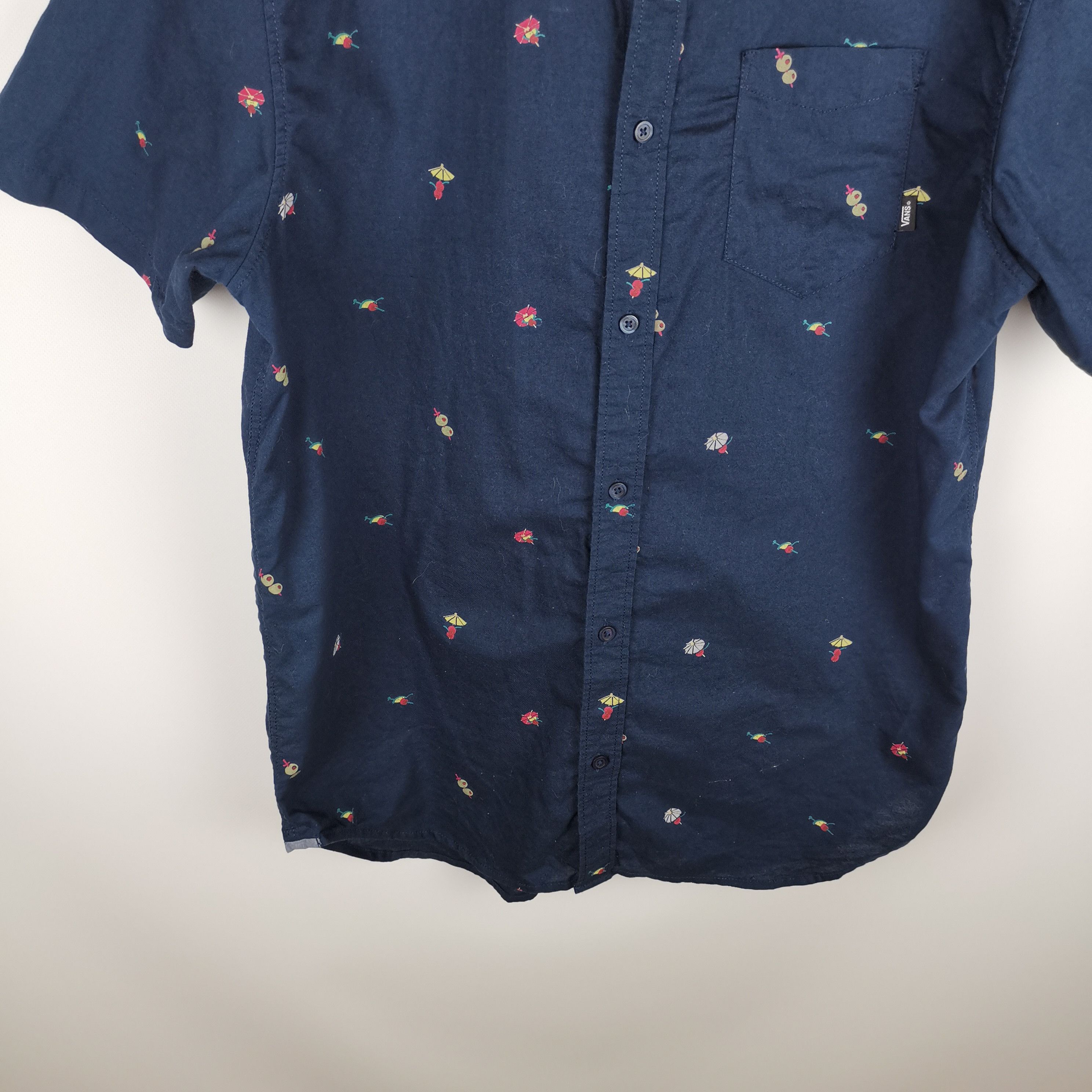 Vans Vans navy blue multilogo short sleeve shirt Size US L / EU 52-54 / 3 - 3 Thumbnail