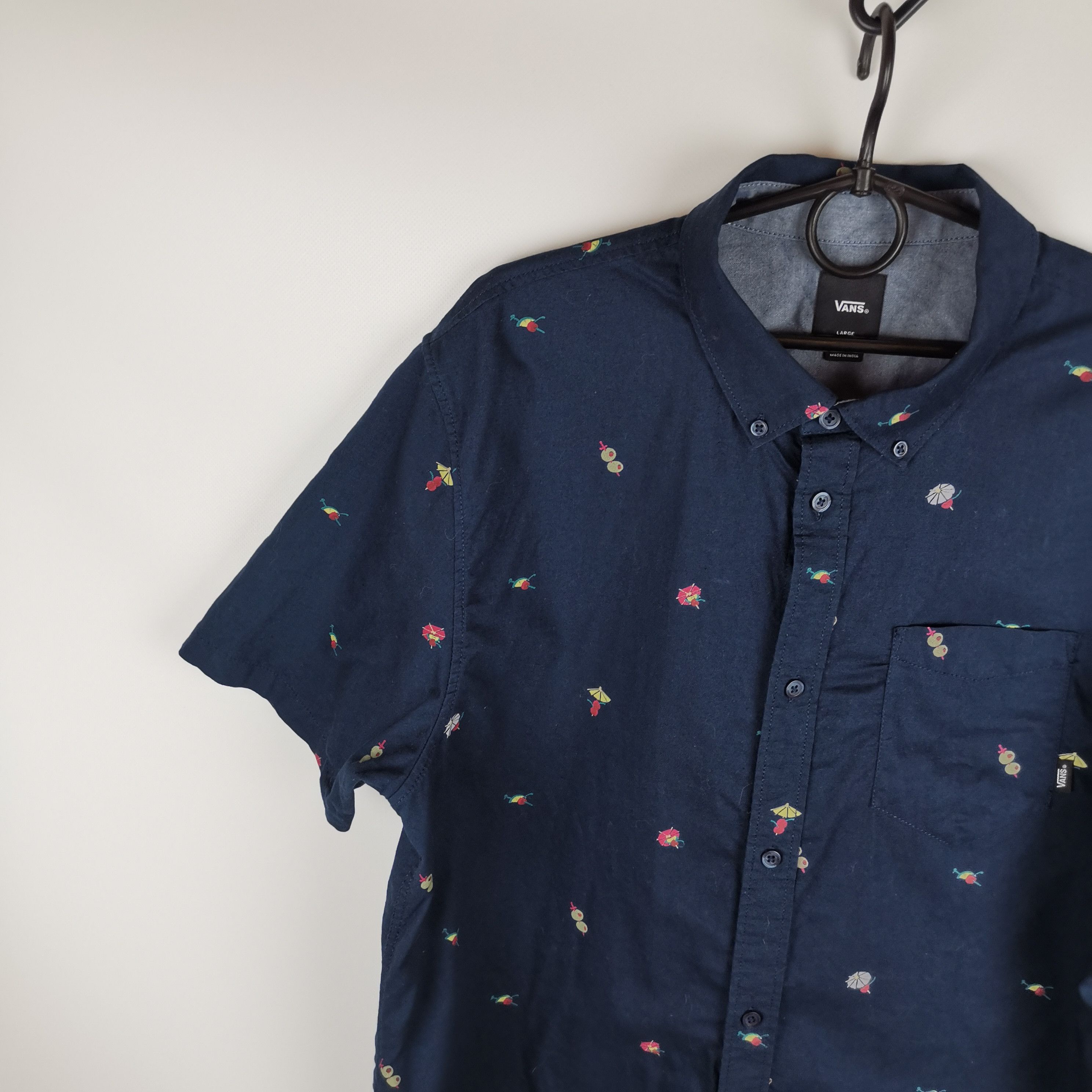 Vans Vans navy blue multilogo short sleeve shirt Size US L / EU 52-54 / 3 - 5 Thumbnail