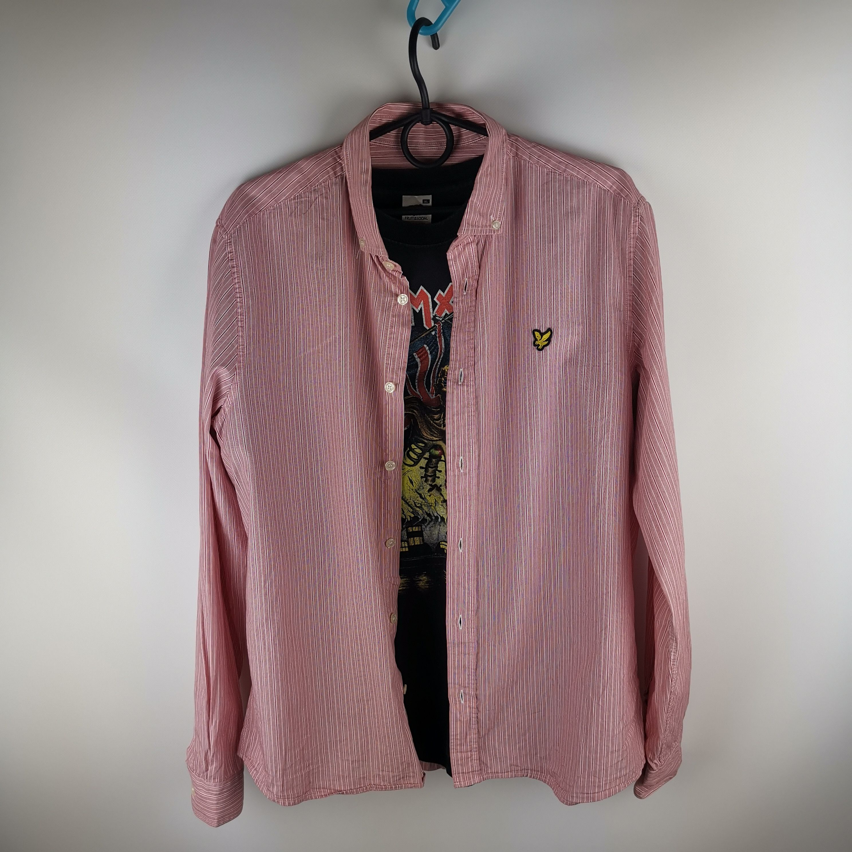 Lyle & Scott Lyle&Scott striped pink shirt size m Size US M / EU 48-50 / 2 - 1 Thumbnail