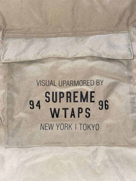 Supreme Supreme WTAPS Tactical Down Vest Tan | Grailed