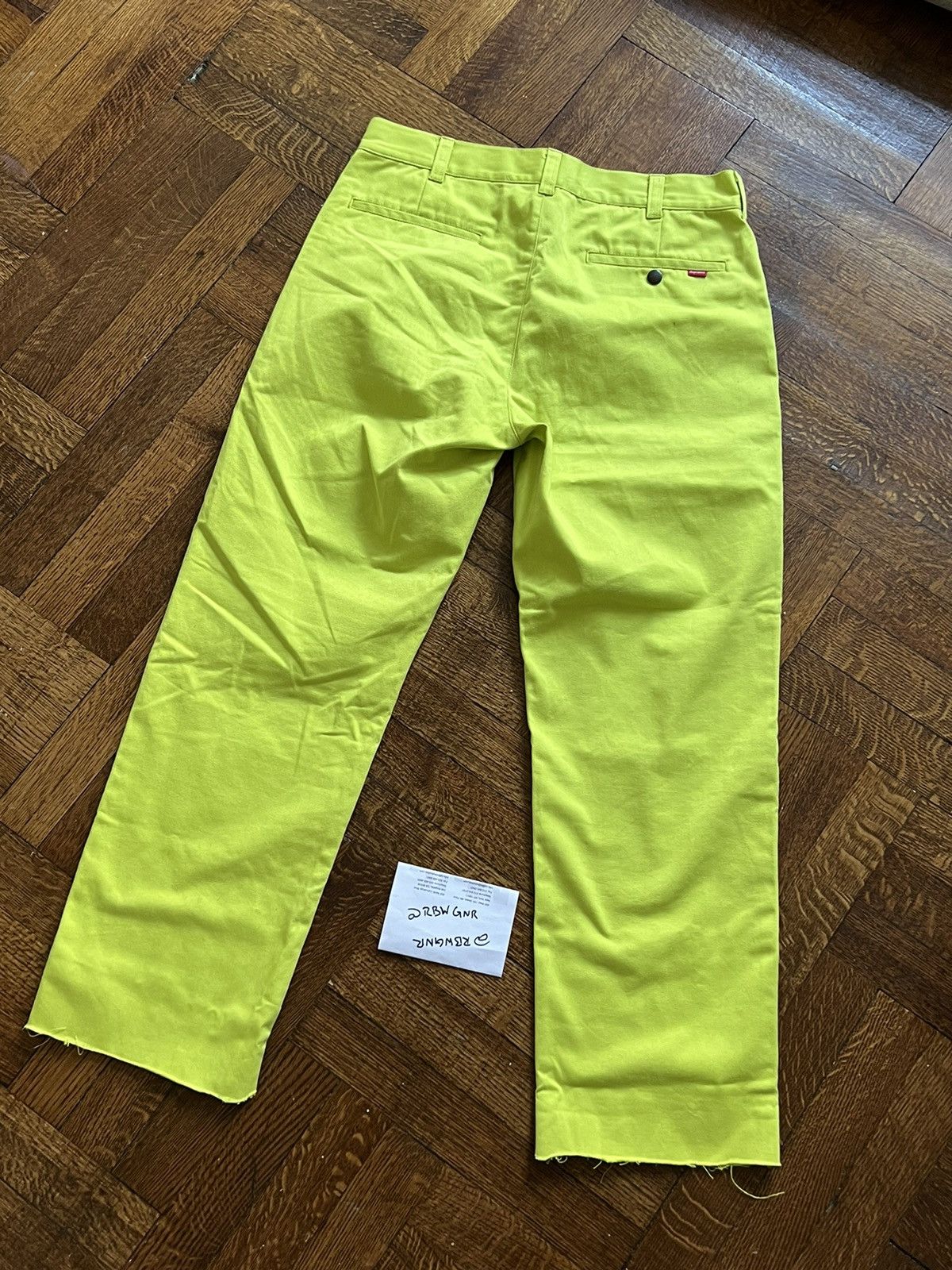 Supreme Supreme Work Pants Neon Green 30 | Grailed