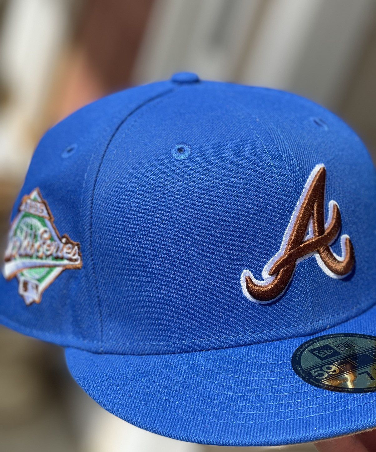 Hat Club × New Era Hat Club Exclusive Atlanta Braves 1995 WS Candy Pack Sz 71/4 Size ONE SIZE - 5 Thumbnail