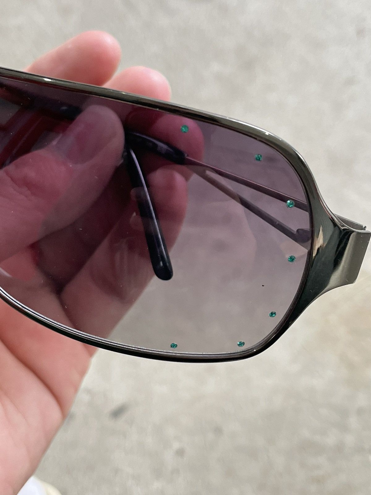 Vivienne Westwood Vivienne Westwood Emerald Shield Sunglasses Size ONE SIZE - 9 Thumbnail