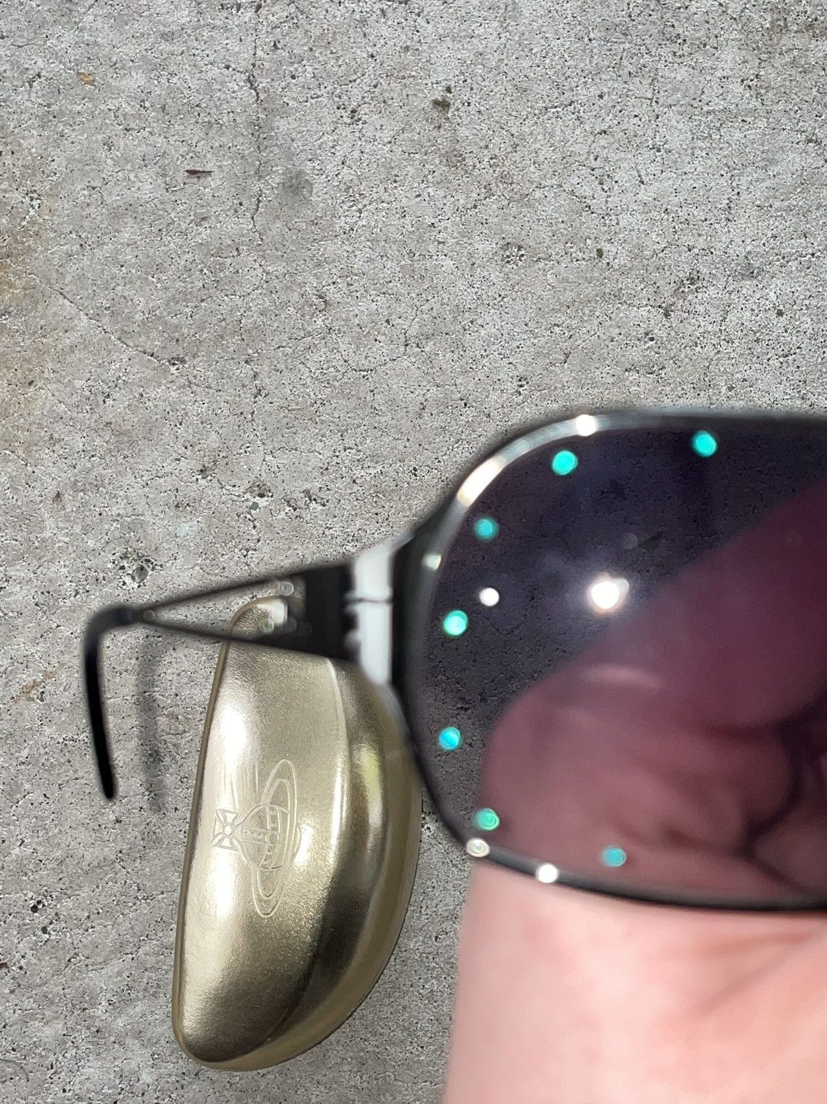 Vivienne Westwood Vivienne Westwood Emerald Shield Sunglasses Size ONE SIZE - 1 Thumbnail