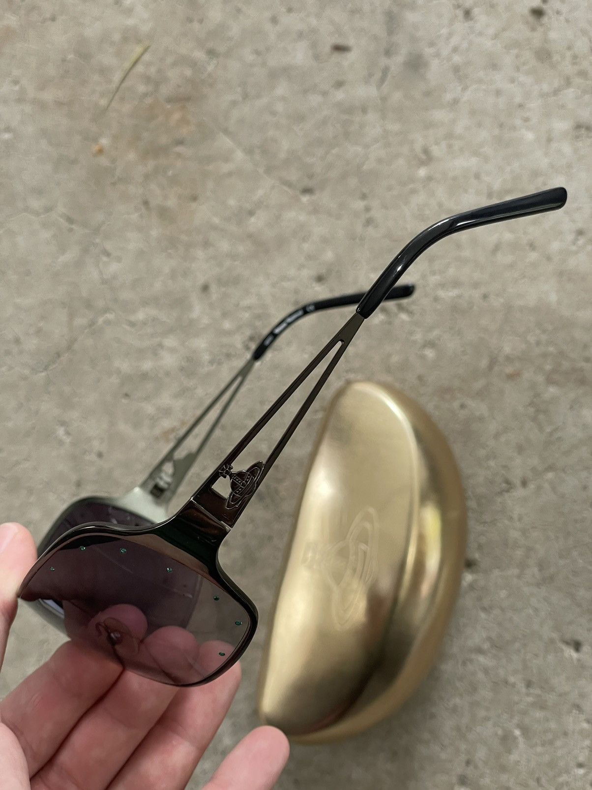 Vivienne Westwood Vivienne Westwood Emerald Shield Sunglasses Size ONE SIZE - 3 Thumbnail