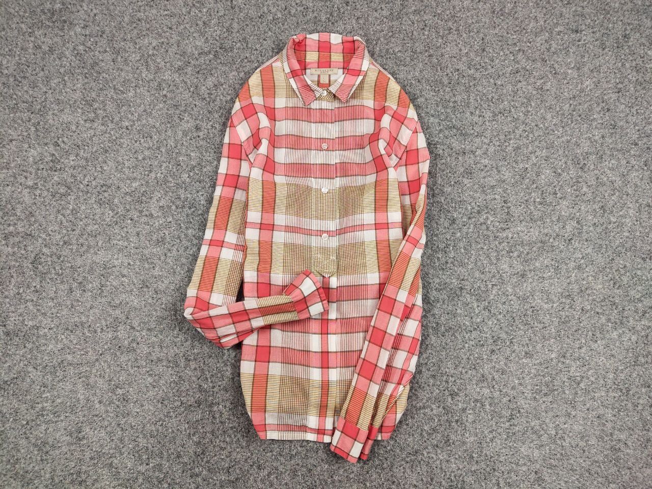Burberry Burberry Brit Cream Big nova check Women's Button Shirt Size ONE SIZE - 10 Thumbnail