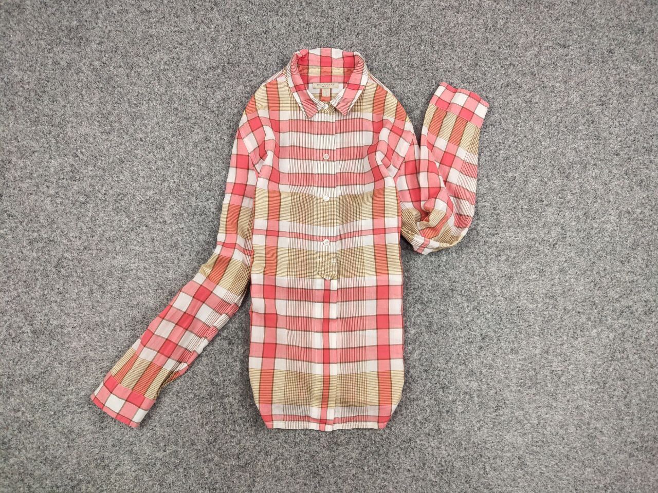 Burberry Burberry Brit Cream Big nova check Women's Button Shirt Size ONE SIZE - 11 Thumbnail
