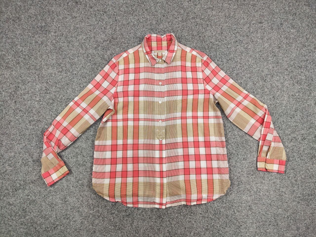 Burberry Burberry Brit Cream Big nova check Women's Button Shirt Size ONE SIZE - 12 Thumbnail