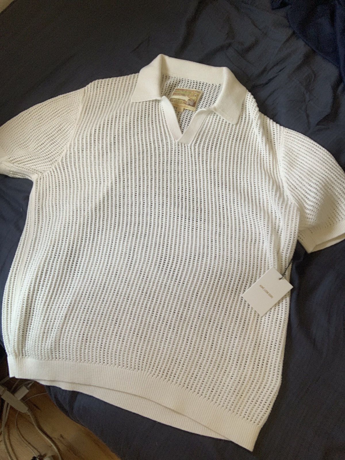 トップス MESH POLO COCONUT MILK S MESH POLO COCONUT MILK S