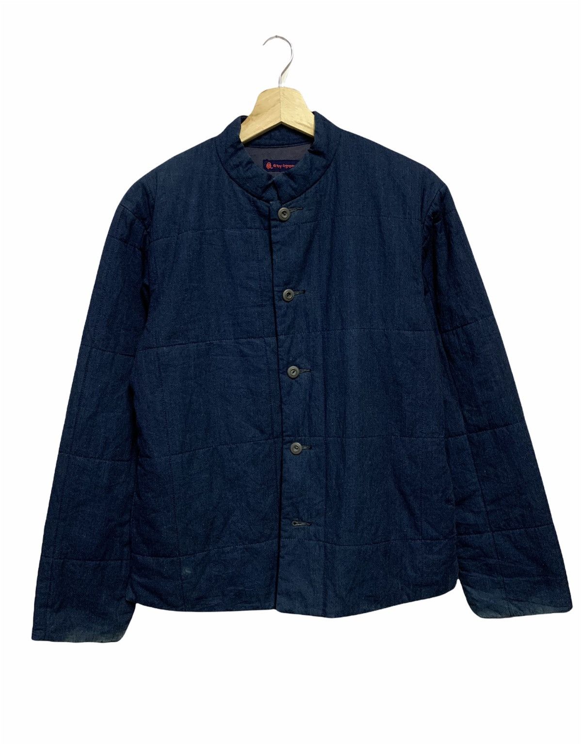 🔥45RPM MANDARIN INDIGO BLUE QUILTED JACKETS