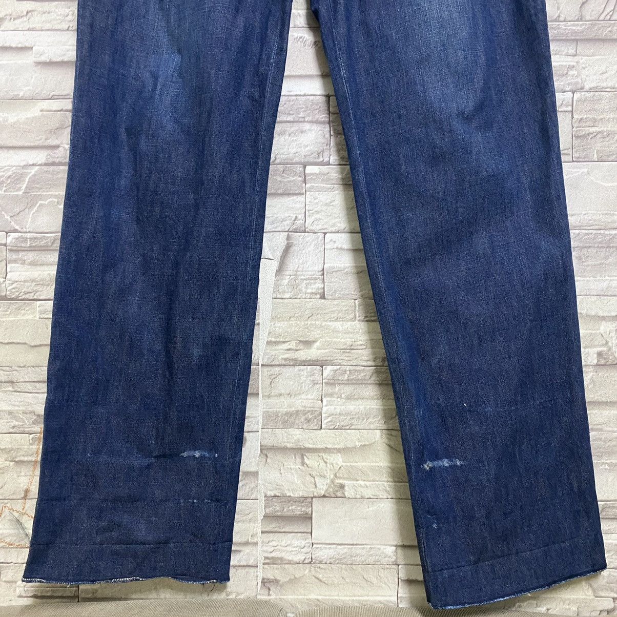 Dry Bones Dry Bones Denim Work Pants Buckle Back Size US 34 / EU 50 - 7 Thumbnail