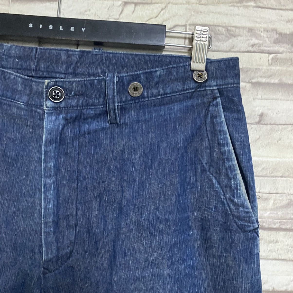 Dry Bones Dry Bones Denim Work Pants Buckle Back Size US 34 / EU 50 - 6 Thumbnail