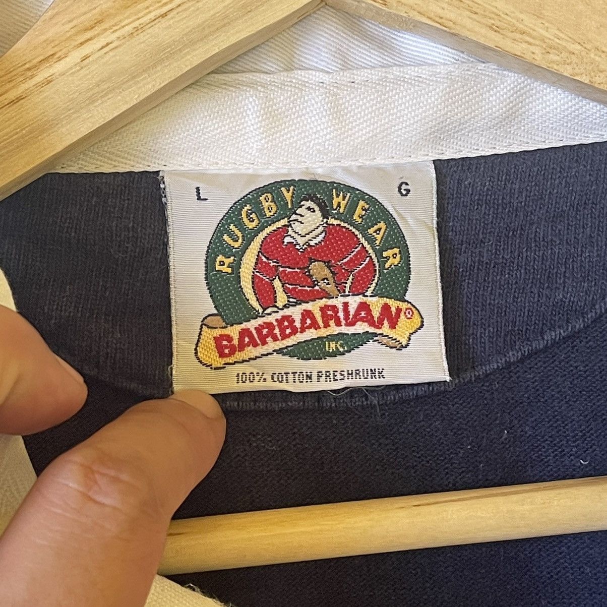 Barbarian × Vintage Vintage 90s Vintage BARBARIAN RUGBY WEAR Size M Size US M / EU 48-50 / 2 - 6 Thumbnail