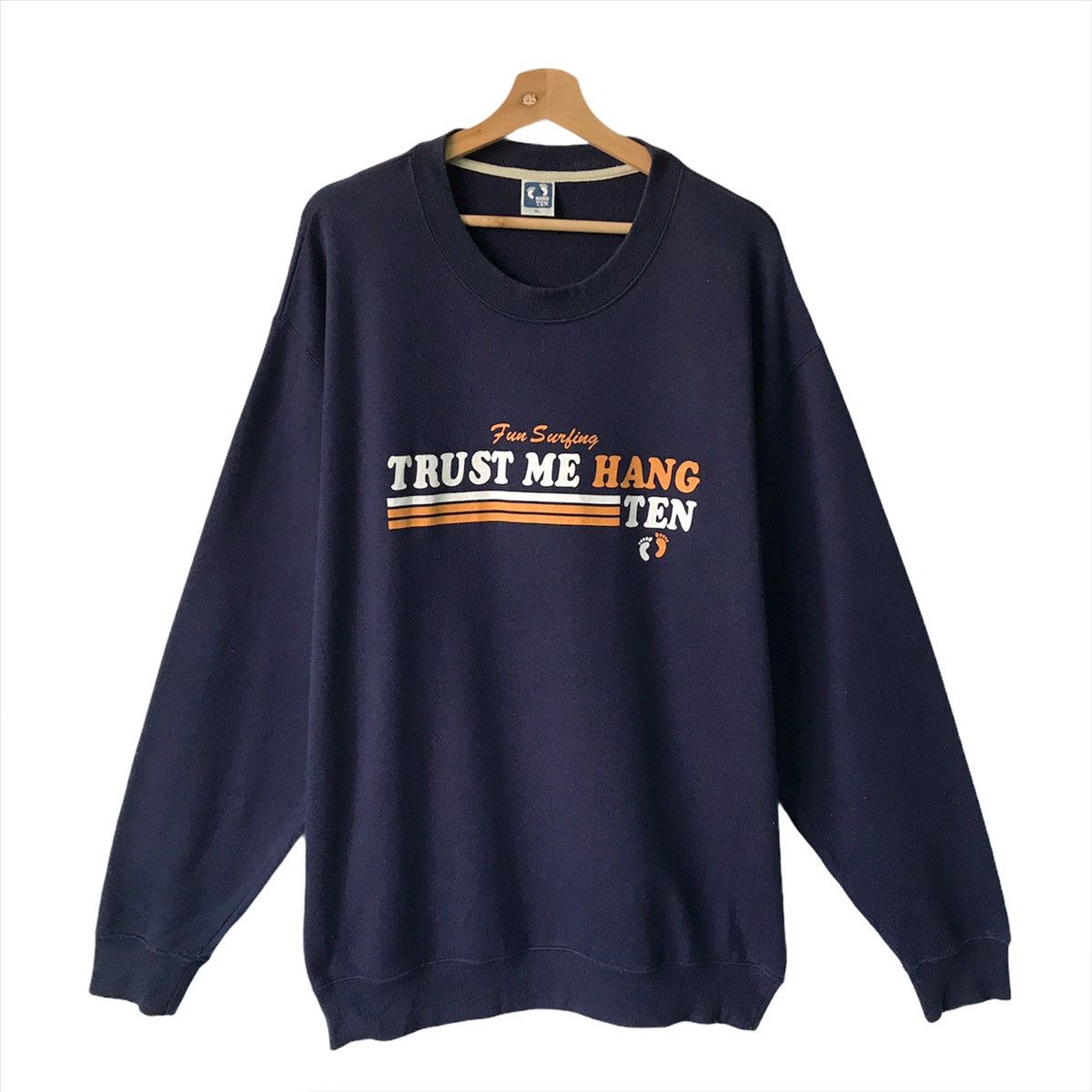Hang Ten Vintage 90s Hang Ten Crewneck Sweatshirt Size XL Size US XL / EU 56 / 4 - 1 Thumbnail