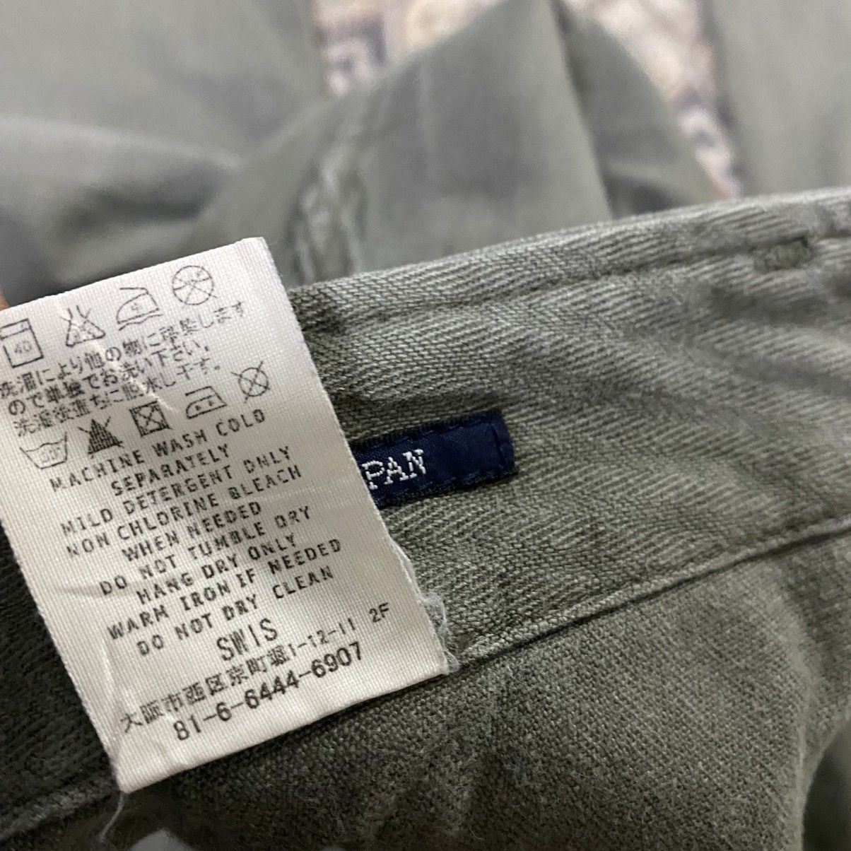 LE CIEL BLEU Voler Dans Le Ciel Fatigue Pants Herringbone Size US 32 / EU 48 - 14 Thumbnail